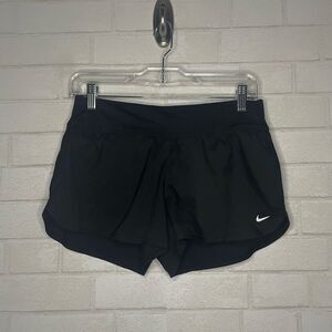 Nike Women’s Black Lined Running Shorts with Zipper Pocket